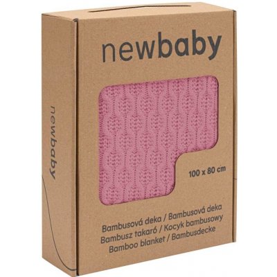 New Baby Bambusová pletená deka pink – Zboží Mobilmania