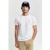 Pánské Tričko Gant SLIM SHIELD SS T-SHIRT WHITE