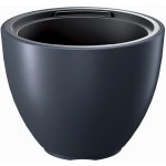 Prosperplast Květináč s vkladem HEOS antracit 39,5 cm – Zboží Dáma