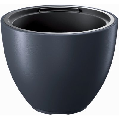 Prosperplast Květináč s vkladem HEOS antracit 39,5 cm – Zboží Dáma