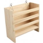 Duvo+ Závěsný dřevěný stojan na seno 16,5 × 7,2 × 17,5 cm – Zbozi.Blesk.cz