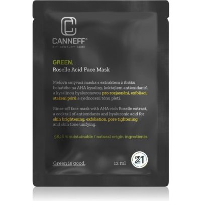 Canneff Green Roselle Acid Face Mask exfoliační maska s AHA kyselinami 12 ml – Zboží Dáma