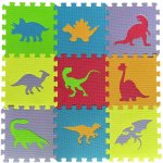 Bella Nova Pěnové puzzle 9 ks 30 x 30 x 0,9 cm dinosauři – Zboží Dáma