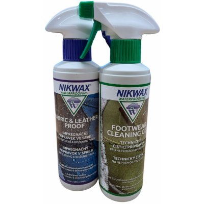 Nikwax Footwear Cleaning Gel a Fabric Leather Proof 300 + 300 ml – Zbozi.Blesk.cz
