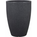 Scheurich Květináč Barceo High 29 cm x 40 cm Stony Black – Zboží Dáma