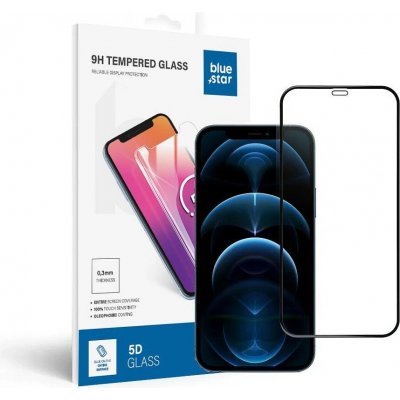 Apolis tvrzené sklo Blue Star 5D pro iPhone 12 / 12 Pro 6,1" (vhodné pro lepení) černé A1-83750 – Zboží Živě