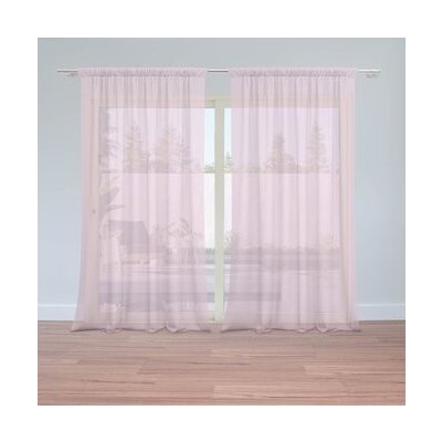 Sablio Záclony Světle růžová: 2ks 150x250cm – Hledejceny.cz