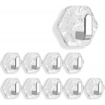 Robustní lepicí háčky (10 ks) - Stříbrná – Hledejceny.cz