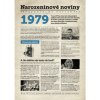 Přání Narozeninové noviny 1979 s vlastním textem a fotografií S fotografií