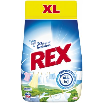 Rex prací prášek Amazonia Freshness 2,5 kg 50 PD – Zboží Dáma