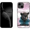 Pouzdro a kryt na mobilní telefon Apple mmCase na iPhone 13 černý panter ve svetru