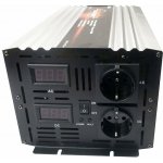 HOULI Power Inverter 12V/230V, 4000W/8000W, čistá sinusoida, 2 zásuvky HPZD0040U | Zboží Auto