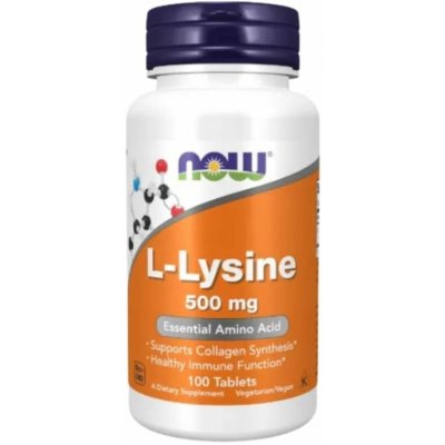 NOW Foods L-Lysin 500 Vegan 100 kapslí – Hledejceny.cz