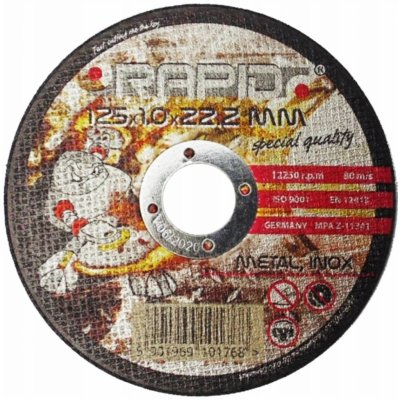 Mar-Pol Rapid Kotouč řezný 125 x 1 x 22,2 mm M08249 – Zboží Dáma