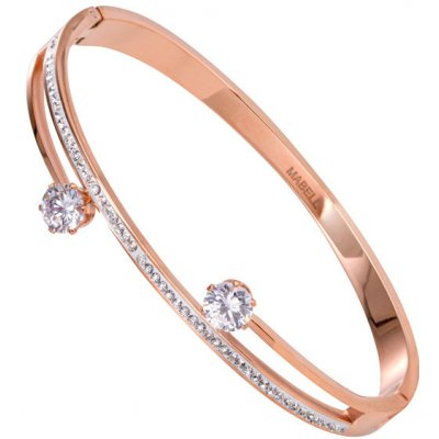 Mabell Dámský náramek z chirurgické oceli ZULEMA CZ221TNB6351C45 – Zboží Dáma