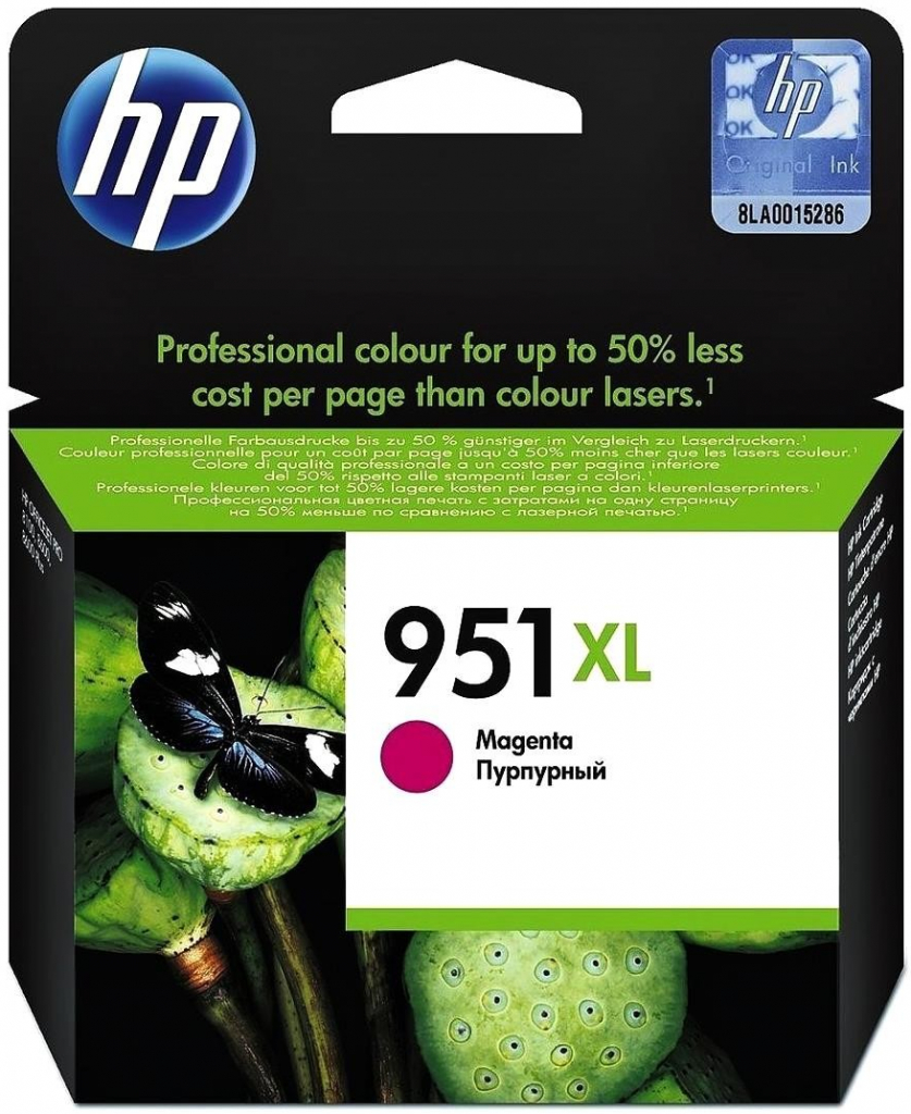 HP 951XL originální inkoustová kazeta purpurová CN047AE