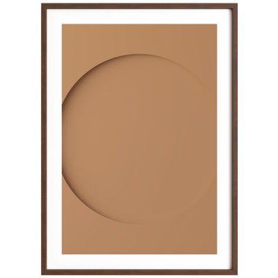 Idealform Poster no. 5 Round composition Barva: Terracotta, Velikost: 500x700 mm – Zboží Dáma