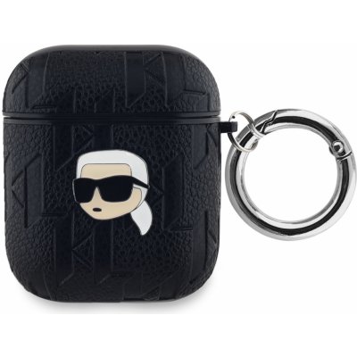 Karl Lagerfeld PU Embossed Karl Head Pouzdro pro AirPods 1/2 KLA2PGKIPK – Zboží Mobilmania