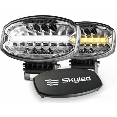 Skyled Dálkový reflektor Full LED Draco 242 mm, s pozičním světlem, kryt, 9- 36V, 80W, 6500lm – Sleviste.cz