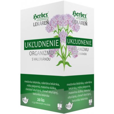 Herbex Lékárna UKLIDNĚNÍ organismu s kozlíkem 20 x 3 g – Zbozi.Blesk.cz