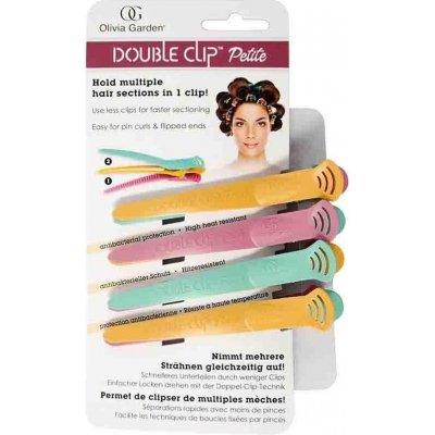 Olivia Garden Double Clip Petite Set of 4 Dvojité klipsy na přichycení vlasů – Zbozi.Blesk.cz