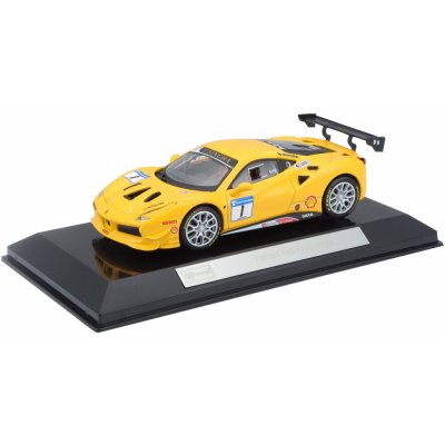 Bburago BB36306 Ferrari Racing 488 Challenge žluté 1:43