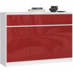 Ak furniture Karolína 140 cm 3 skříňky a 3 šuplíky – Zboží Dáma