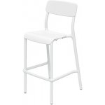 Zahradní barová židle Ferne plastová bílá 107,5 x 54,5 x 37 cm FRIK5511-S449 – Hledejceny.cz