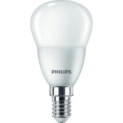 Philips LED žárovka E14CP P45 FR 5W 40W studená bílá 6500K – Hledejceny.cz