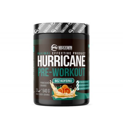 Maxxwin Huricane Pre-workout NO Caffeine 540 g – Zboží Mobilmania