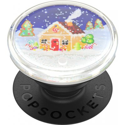 PopSockets PopGrip Gen.2, Tidepool Candy Cane Lane, zimní chaloupka v tekutině se sněhem