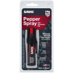 Sabre Red Obranný sprej Compact s klipem Černá