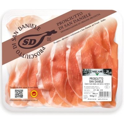 Villani prosciutto crudo san daniele sušená šunka dop 100 g – Hledejceny.cz