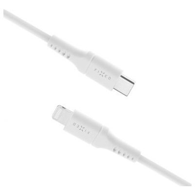 Fixed FIXDLS-CL05-WH Liquid silicone USB-C / Lightning, 0,5m, bílý – Zbozi.Blesk.cz