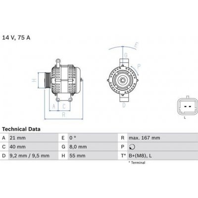 generátor BOSCH 0 986 080 220 | Zboží Auto