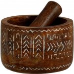 Excellent Hmoždíř s tloučkem mangové dřevo 10 x 10 x 6,5 cm – Hledejceny.cz