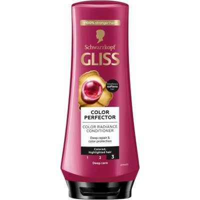 Schwarzkopf Gliss rozjasňující kondicionér Color Perfector pro barvené vlasy 200 ml – Zboží Dáma