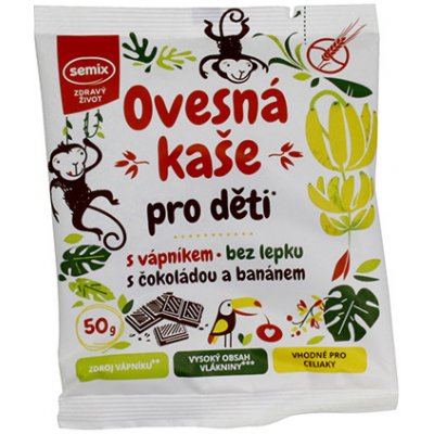 Semix Ovesná kaše pro děti čokoláda a banán BZL 50 g