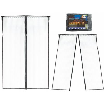 KIK KX6127 Moskytiéra do dveří s magnety 160 x 230cm černá – Hledejceny.cz