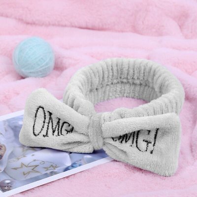 Camerazar Měkká kosmetická mašle do vlasů, fleece materiál, univerzální velikost, šířka 1.5 cm – Zboží Mobilmania