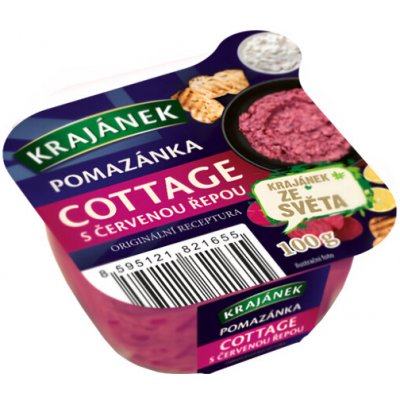 Krajánek Pomazánka cottage červená řepa 100g – Sleviste.cz