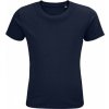 Dětské tričko Sol's dětské tričko Pioneer z organické bavlny s přírodním enzymem modrá námořní
