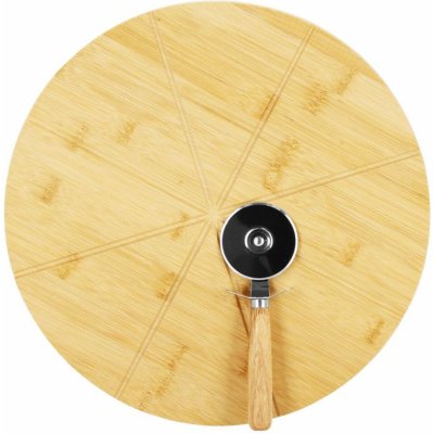 Servírovací prkénko a krájecí kolečko na pizzu SPRINGOS KI0112 – Zboží Mobilmania