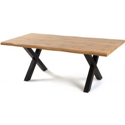 Vikio VJS100D-180 Jídelní stůl 180 x 90 dekor dub kovové nohy – Zbozi.Blesk.cz