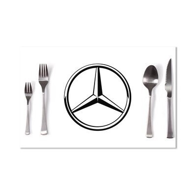 Sablio Prostírání Logo 1 Bílá 40x30cm – Zbozi.Blesk.cz