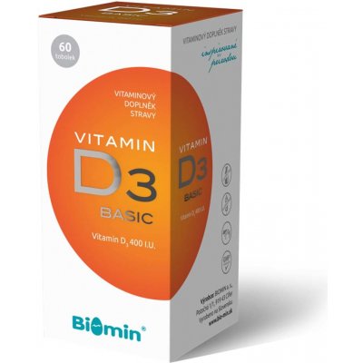 Biomin Vitamin D3 Forte 400 I.U. 60 kapslí – Hledejceny.cz
