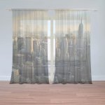 Sablio Záclony New York Skyline: 2ks 150x250cm – Hledejceny.cz