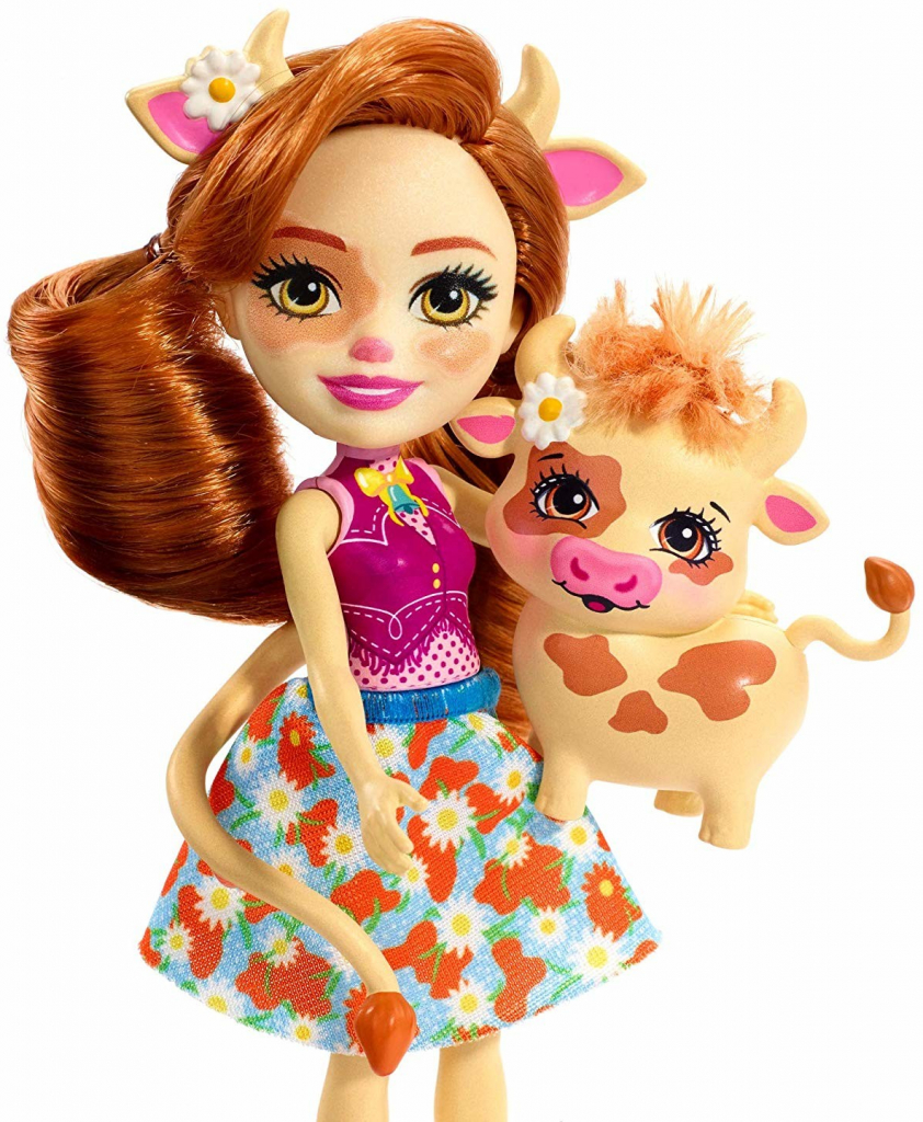 Mattel Enchantimals a zvířátko Cailey Cow a Curdle