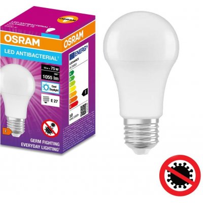 OSRAM LED žárovka E27 A60 10W = 75W 1055lm 6500K Studená bílá 200° OSRANT0030 – Hledejceny.cz