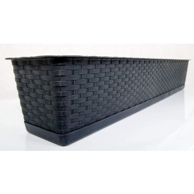 PROSPERPLAST Truhlík s miskou RATOLLA CASE 68,5x17,3 cm antracit – Zboží Dáma